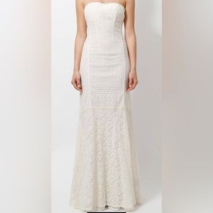 La Perla white lace gown IT42
